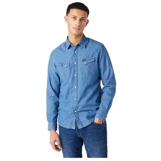 Wrangler Western Langarmhemd - Mid Stone - L