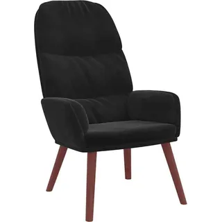 vidaXL Relaxsessel Schwarz Samt - Schwarz