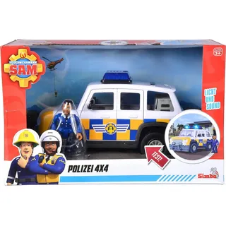 Simba Sam Polizeiauto 4x4 mit Figur