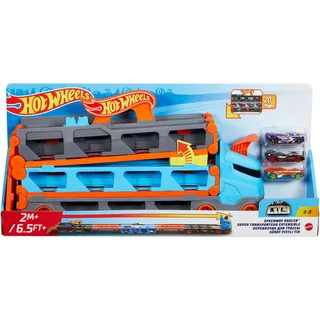 Hot Wheels 2-in-1 Rennbahn-Transporter inkl. 3 Spielzeugautos