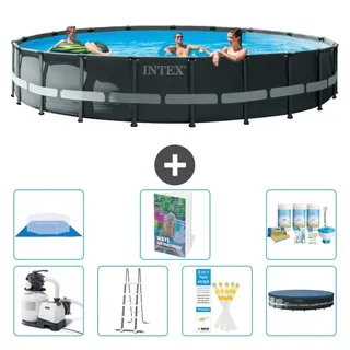Ultra XTR Pool Rund - 610x122 cm - 6-teilig S599 - Grau