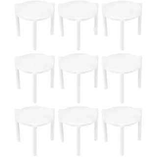 Cabilock Pizza Stativ Kunststoff 100 Stück Pizza Saver Stand 4.5X4X3.8Cm Für Gastronomie Und Zuhause Verhindert Belagzerdrückung Stapelbar Leicht Zu Reinigen