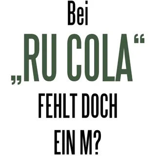 queence Wanddekoobjekt "RU(M)COLA" Stahlschild, Blechschild, Spruch, Witzig, Wanddeko, retro, 20x30cm, grün