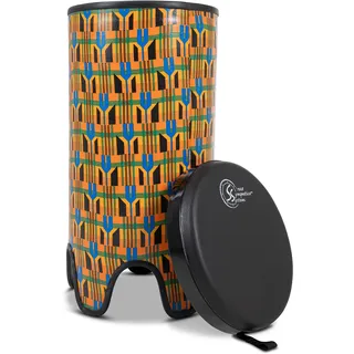 Toca Nesting Drums Freestyle II Tubadora 12"x 24" Kente Cloth TSSTB-12K-SLT
