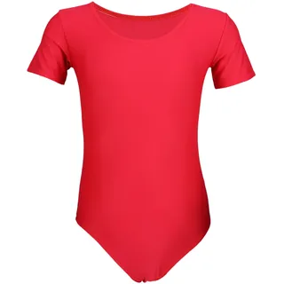 AQUARTI Turnanzug "Body Mädchen Gymnastikanzug Kurzarm", rot