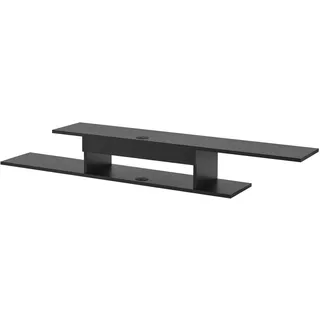 [en.casa] Støvring TV-Wandregal 150x21 cm Schwarz Spanplatte