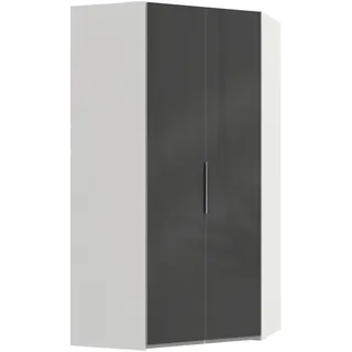 WIMEX Drehtürenschrank Level by fresh to go 120 x 236 x 58 cm Grau/Weiß