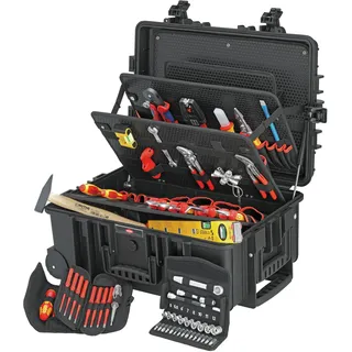 Knipex Werkzeugkoffer Robust45 Move Elektro 63-tlg. schwarz 60,90 x 42,80 x 26,30 cm