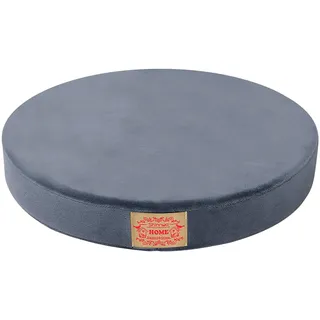 TANYOO Sitzkissen Memory Schaum Rund Stuhlkissen Waschabar Waschbares Abnehmbares Sitzkissen für Indoor Outdoor Büro Stuhl Schwarz 16 Zoll (Grau)