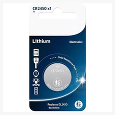 Lithium-Knopfzelle CR2450/10B 3 V, 1 Stück, 30% mehr Haltbarkeit