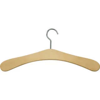 Zeller 17109 Garderobenbügel, ca. 45 cm, natur, 3er Set, Sonstige, 40 x 40 cm