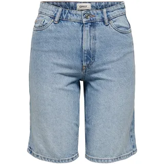 ONLY Damen ONLSONNY HW Wide DNM NAS843 NOOS Shorts, Light Blue Denim, XS