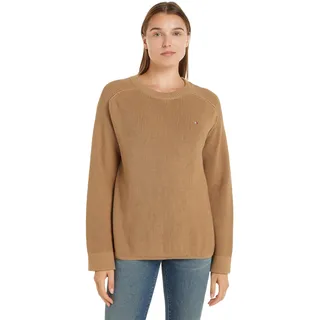 Tommy Hilfiger Damen Pullover Strickpullover, Grün (Classic Khaki), XS