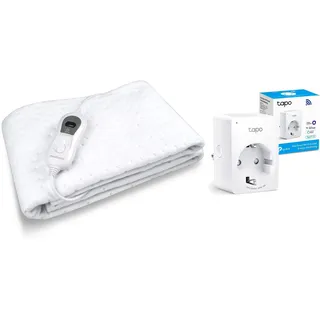 Medisana HU 665 Wärmeunterbett + TP-Link Smart WLAN Steckdose Tapo P110 mit Energieverbrauchskontrolle