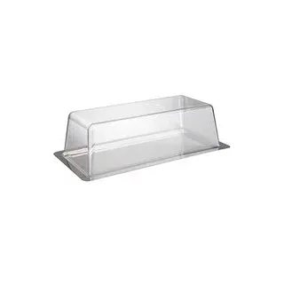 APS Tablett mit Deckel silber rechteckig 17,0 x 33,0 cm, 1 St.