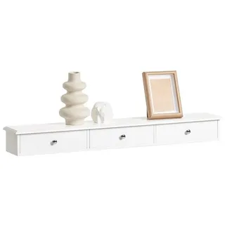 SoBuy Wandregal 93 x 10 x 15 cm Weiß