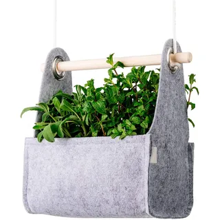 EQUA Home Swing Grau - Gartentopf, Handgefertigt