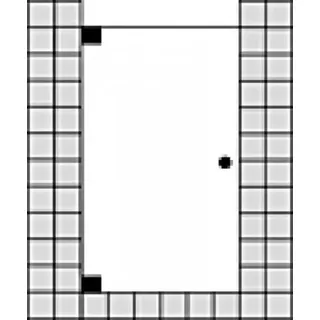 SPRINZ Omega Maßanfertigung Pendeltür o. Tür für Nische, Maße bis: 1000x2000mm, O20.0CH, Duschkabine: Beschlagteile: Chrom, Glasart: Kristall hell mit SpriClean