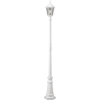 Konstsmide Firenze 7233-250 Mastleuchte / B: 25cm T: 25cm H: 220cm / 1x100W / IP43 / lackiertes Aluminium / matt-weiß