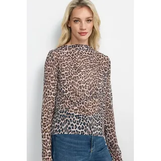 richroyal Langarmshirt, Mit U-Boot-Ausschnitt, braun