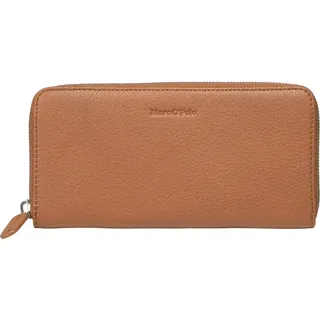 Marc O'Polo Leder Geldbörse Emilie Zip Around Wallet Classic Cognac braun - Braun