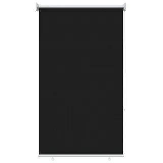 vidaXL Außenrollo 90% UV-Block Schwarz 80 x 140 cm HDPE - Schwarz