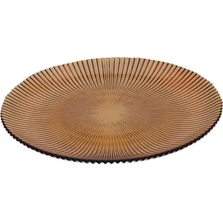 Home Styling Collection Amber glass dessert plate 21 cm