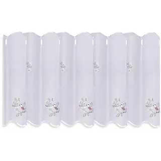 Gerster Scheibengardine »VÖGELCHEN« Durchzuglöcher 1 Stk. tlg. HxB: 50x145, weiß
