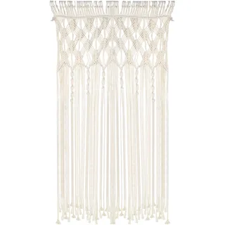 lalago Makramee Wandbehang, Gewebt Wandteppich Boho Vorhang Türvorhang, Boho Deko Wanddeko Tapisserie für Zimmer Hintergrund Deko(74 * 203cm)
