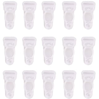 FSSTUD 100 Kunststoff Strumpfband Clips Strümpfe Strapsgürtel Halter Suspender Clips für Damen (Transparent)