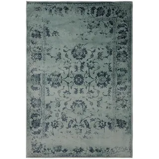 benuta Vintage-Teppich Suki 160/230 cm , Türkis , Kunststoff , Vintage , Rechteckig , 160x230 cm , Oeko-Tex® Standard 100 , für Fußbodenheizung geeignet, in verschiedenen Größen erhältlich, pflegeleicht , Teppiche und Böden, Teppiche, Vintageteppiche