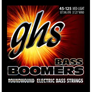 GHS Bass Boomers - Bass String Set, 5-String, Medium Light , .045-.125"