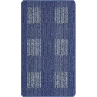 andiamo Teppich Dalia strapazierfähiger Teppichläufer aus Polypropylen pflegeleicht und fleckenbeständig 67 x 120 cm hellblau
