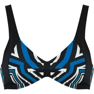 NATURANA Balconette-Bikini-Top »City Vibes« atmungsaktive Innenfutter, mit Muster, verstellbare Träger, mit Bügel, bunt