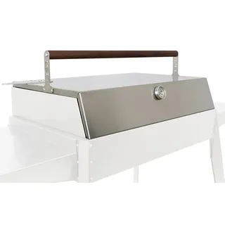 Grill-Set für indirektes Kochen, Holzkohlegrill aus Edelstahl, Etna