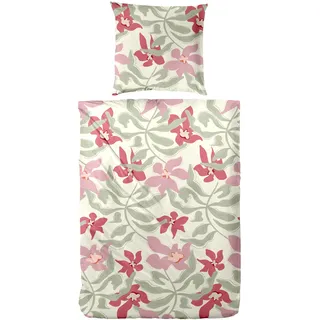 Primera Bettwäsche »Biber-Bettwäsche Matisse« 2 Stk. tlg. mit verspieltem Blumenmuster