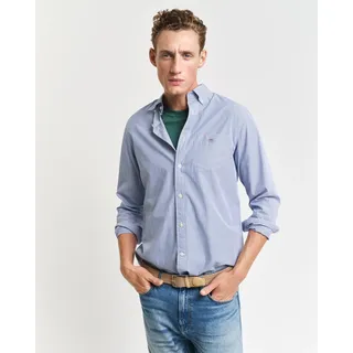 GANT Reg Banker Stripe blau (4XL), Lässig, Baumwolle, Langarm