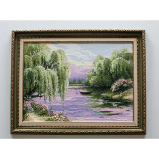 Riolis Kreuzstich Set "Ruhiger Morgen", Zählmuster, 40x30cm