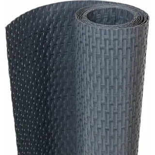vidaXL Balkon-Sichtschutz Anthrazit 300x80 cm Poly Rattan - Grau