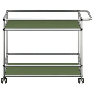 USM Servierwagen silber, Designer Prof. Fritz Haller, 67.5x75x50 cm