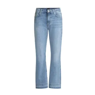 BOSS für Damen. 50552430 Jeans Kick Flare 1.0 blau (26/29), Lässig, Baumwolle