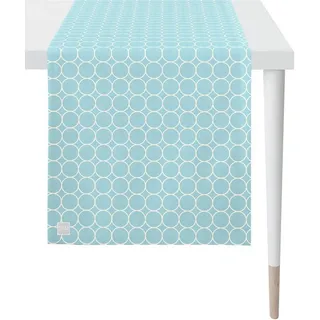 APELT "3973 Outdoor, Sommerdeko, Sommer", Jacquardgewebe, hellblau, weiß),