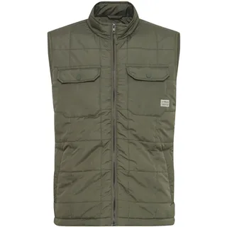Steppweste 11 PROJECT "Steppweste PRVitello", Herren, Gr. L, grün (dusty olive), Obermaterial: 100% Polyester PES., Westen Steppweste