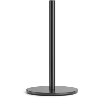 Schwarz KüChenrollenhalter Stehend Serviettenhalter FüR Klopapier Aufbewahrung, PräMie Edelstahl Kitchen Organizer Rollenhalter FüR Roll Organizer, Papierrollenhalter Mit Gewichtete Basis