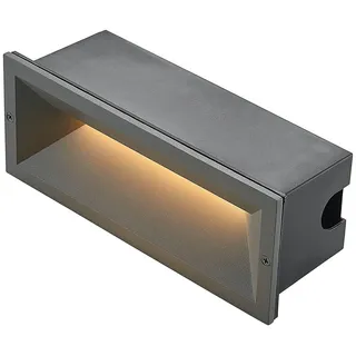 Lucande LED Wandleuchte außen Jaano (Modern) in Schwarz aus Aluminium (1 flammig,) - Wandeinbauleuchte für Außen Wandlampe Außenwand/Hauswand Haus Terrasse & Balkon