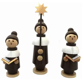 Großfiguren Kurrende Satz (5) komplett Höhe 24,5cm NEU Weihnachtsfiguren Seiffen