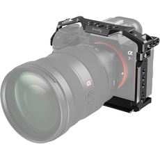 SMALLRIG A7 III / A7R III Kamerakäfig für Sony Alpha 7 III/Alpha 7R III, Aluminiumlegierung mit Schnellwechselplatte für Arca Standard, integriertem Kaltschuh, NATO-Schiene und Gewindelöchern -2087D