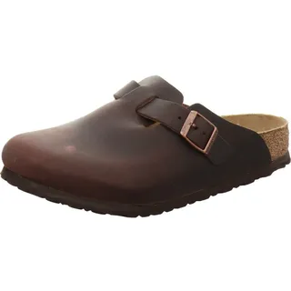 Birkenstock Boston Nubukleder schmal Braun 41
