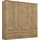 Drehtürenschrank Bremen 181 x 199 x 58 cm Braun