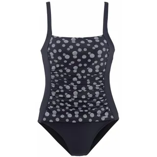 LASCANA Badeanzug Damen marine-weiß Gr.38 Cup E